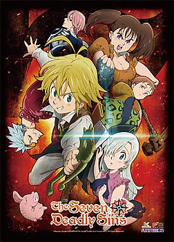 Seven Deadly Sins Wall Scroll - Key Art