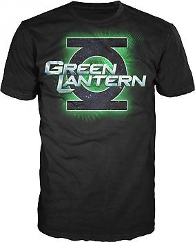 Green Lantern Movie T-Shirt - Movie Logo (Black) (XL)