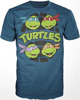 Teenage Mutant Ninja Turtles T-Shirt - Turtle Heads (XL)