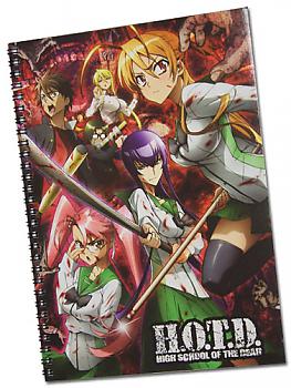 High School of the Dead Spiral Notebook - Group