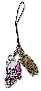 Tiger & Bunny Phone Charm - Bunny & Logo Metal