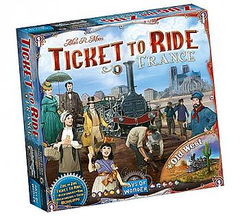 Ticket To Ride Board Game - Map Collection V6 - France and Old West