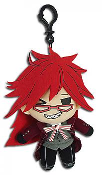 Black Butler 3'' Plush Key Chain - Grell 