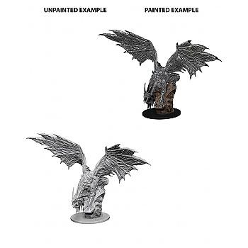 Pathfinder Deep Cuts Unpainted Miniature Game - Silver Dragon
