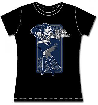 Black Butler 2 T-Shirt - Ciel Carry in Sebastian (Junior L)