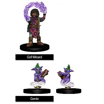 Wardlings Miniature Game - Girl Wizard & Genie