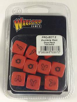 Project Z Miniature Game - Zombie Red Dice Pack