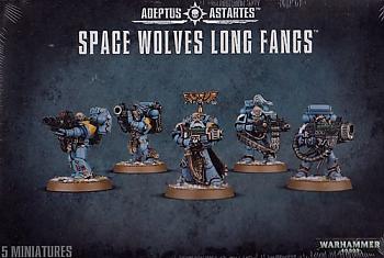 Warhammer 40K Miniature Game - Space Marines Space Wolves Long Fangs