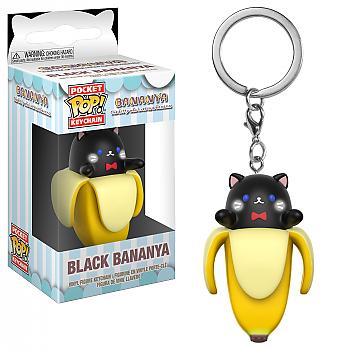 Bananya Pocket POP! Key Chain - Black Bananya