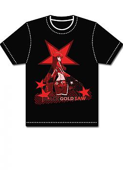 Black Rock Shooter T-Shirt - Black Gold Saw (XXL)