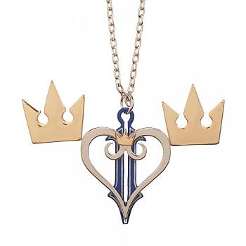 Kingdom Hearts II Necklace & Crown Earrings Set - Logo 