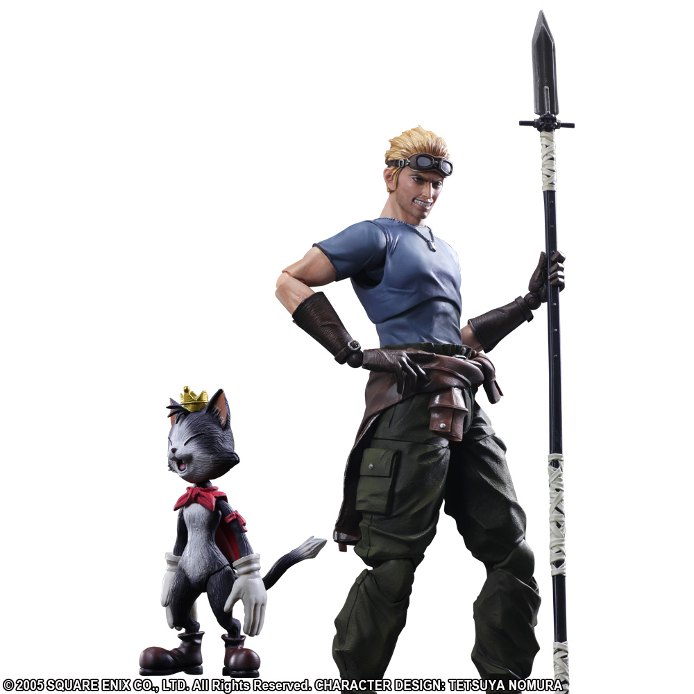 Final Fantasy Vii Remake Play Arts Action Figure Cid Highwind And Cait