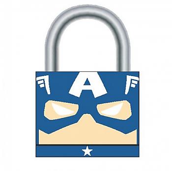 Captain America Lock - Captain America Large Padlock