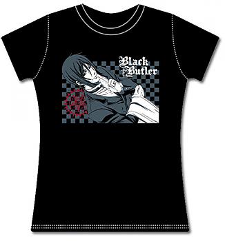 Black Butler T-Shirt - Sebastian with Pentagram (Junior L)