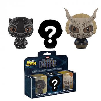 Black Panther Pint Size Heroes Figure - Black Panther, Erik Killmonger and a mystery figure (3-Pack)