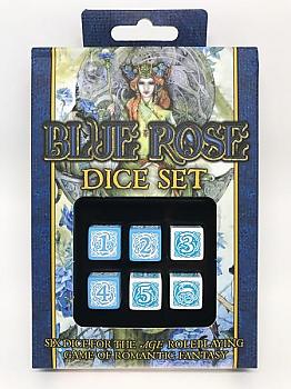 Blue Rose Dice Set