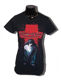 Death Note T-Shirt - L Cross (Junior M)