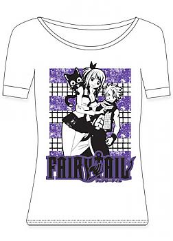 Fairy Tail T-Shirt - Happy, Lucy and Natsu (Junior M)