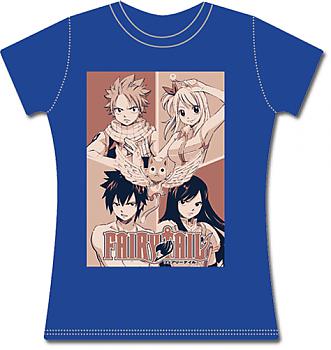 Fairy Tail T-Shirt - Group Squares Blue (XL)
