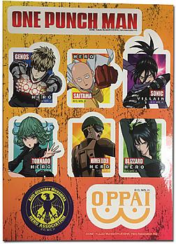 One-Punch Man Stickers - Icon Puffy Set