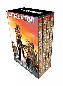 Attack on Titan Manga Vol. 1-4 - Season 1 Part 1 Box Set