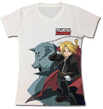 FullMetal Alchemist Brotherhood T-Shirt - Ed & Al Logo (Junior L)