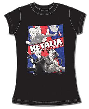 Hetalia T-Shirt - England, Sealand and America (Junior XL)