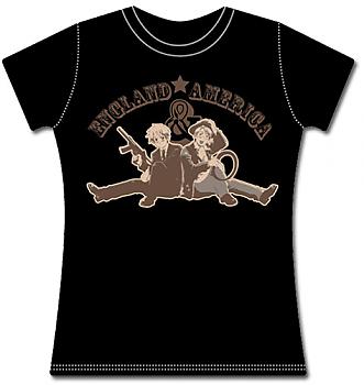 Hetalia T-Shirt - England & America (Junior XXL)